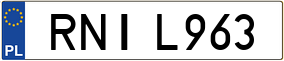 Trailer License Plate